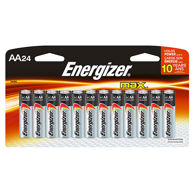 Energizer MAX Alkaline Batteries AA - Pack of 24