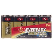 Alkaline 9 V Batteries - Pack of 4