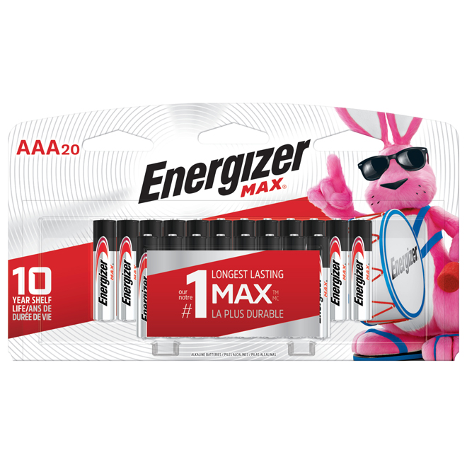 Alkaline Batteries - AAA - 20/Pack