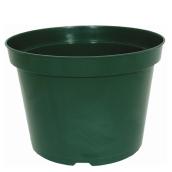 Pot à fleurs Kord, plastique, 10 po l. x 7 1/2 po h., vert, rond, jardinière
