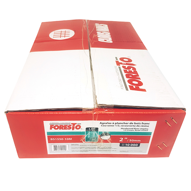 Foresto Hardwood Floor Staples - Galvanized Steel - 2-in Leg x 1/2-in W Crown - 10000 Per Pack