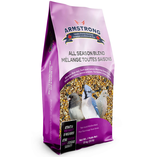 Mélange nourriture pour oiseaux Armstrong Classique Toute Saison 15kg