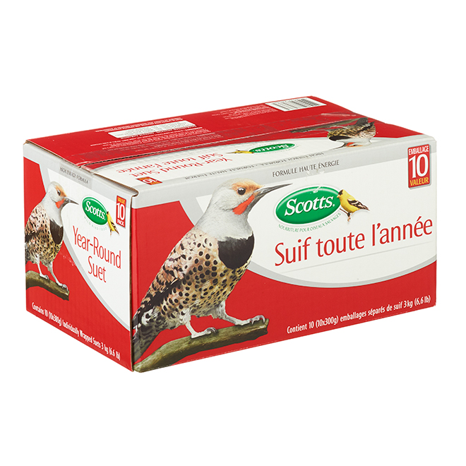 Suif pour oiseaux pour toute l'année Scotts, boîte de 10 409-287