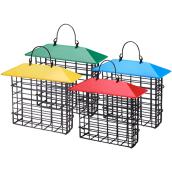 Stokes Single Suet Cage with Weather Guard - 5.64 oz - Assorted Colours