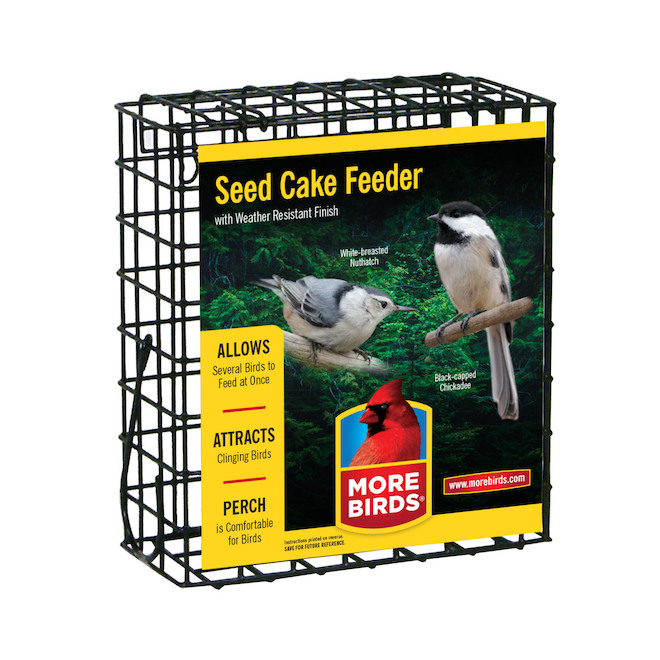 Stokes Black Steel Bird Feeder Cage
