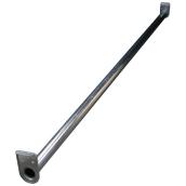 Mitek Adjustable Closet Rod - 20-Gauge Steel - Zinc-Plated - 48-in to 72-in L