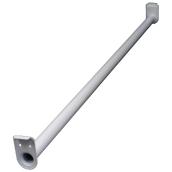 Mitek Adjustable Closet Rod - 20-Gauge Steel - White - 48-in to 72-in L