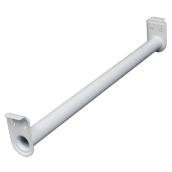 Mitek Adjustable Closet Rod - White - 20-Gauge Steel - 30-in to 48-in L