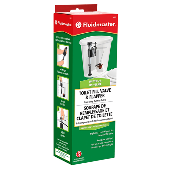 Fluidmaster Toilet Fill Valve Repair Kit - Adjustable - Anti-Siphon - 9 to 14-in H
