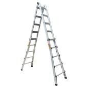 Échelle multiposition téléscopique en aluminium, 21'
