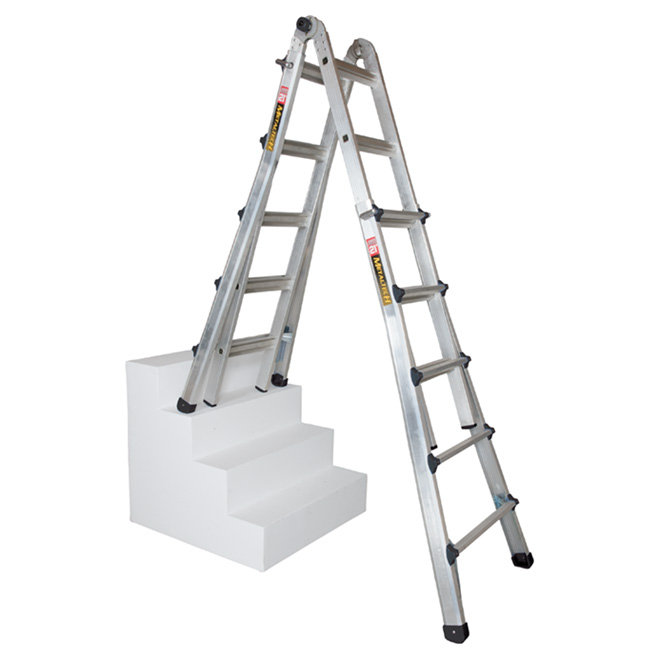 Aluminum Telescoping Multi-Position Ladder - 21'