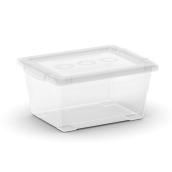Kis Omni 2-L 8 x 6.25 x 3.88-in Clear Plastic Stackable Storage Box