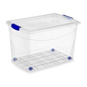 Kis Omni Storage Box - Wheeled - Plastic - 60-Litre - Clear