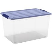 Boîte de rangement Omni Kis, plastique, 25 litres, clair et bleu