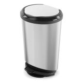 Curver Tondo Garbage Can - 42 L - Stainless Steel