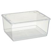Boite de rangement en plastique clair de 15L