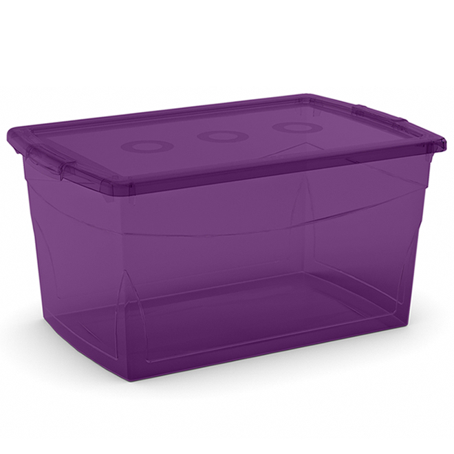 Keter Plastic 50-L Storage Box - Purple