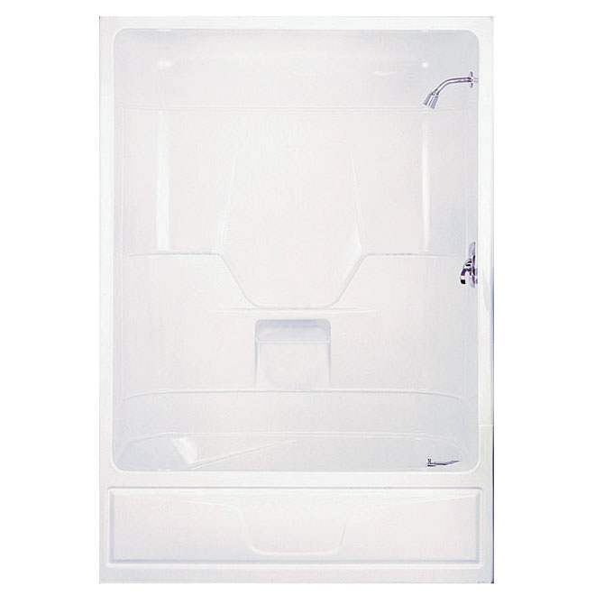 Maax Aspen Tub Shower With Left Hand Drain 3 Pieces Acrylic White 60 In X 32 In X 85 In 101023000001004 Rona