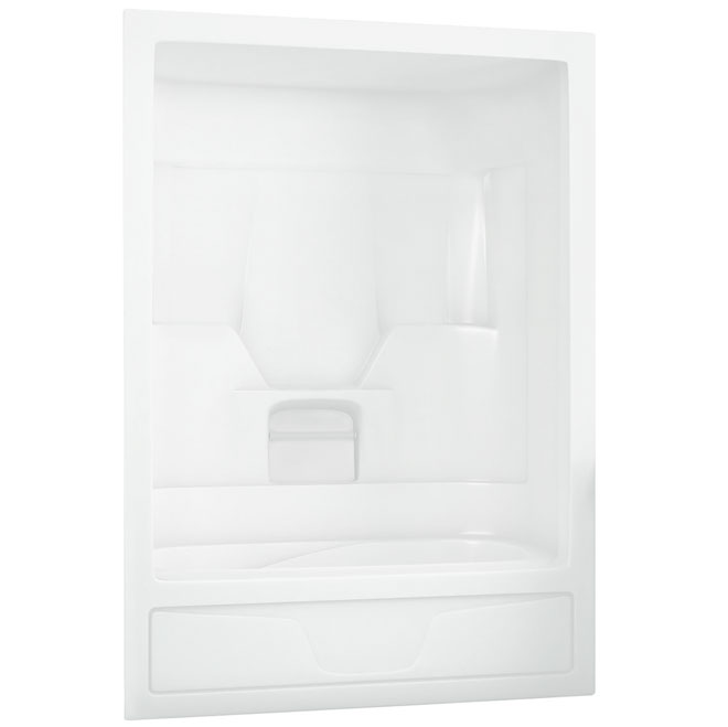 Image of Maax | Aspen Tub Shower With Right-Hand Drain - 3-Pieces - Acrylic - White - 60-In X 32-In X 85-In | Rona