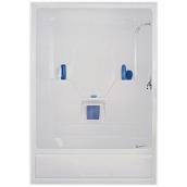 Maax Aspen Tub Shower with Right-Hand Drain - 1-Piece - Acrylic - White - 60-in x 32-in x 85-in