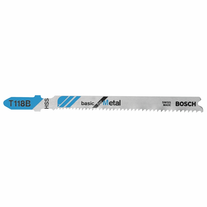 Bosch T-Shank Jigsaw Blades - 3 5/8-in - 11-14 Progressive TPI - High-Speed Steel - 5 per Pack