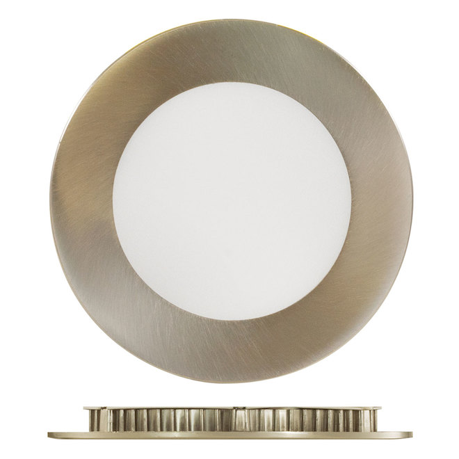 Trenz ThinLED Recessed Light - 40 W - LED - 4-in - Dimmable - Brushed Nickel