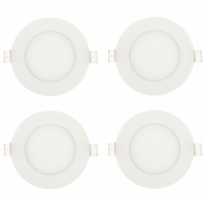 TRENZ Lighting 9-Watt Equivalent White LED Recessed Retrofit Downlight (Set of 4)