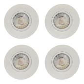 TRENZ Retina Recessed Lights - Integrated LED - Fits Opening 3-in - White - 7.5 W - 3000 Kelvins - 4-Pack