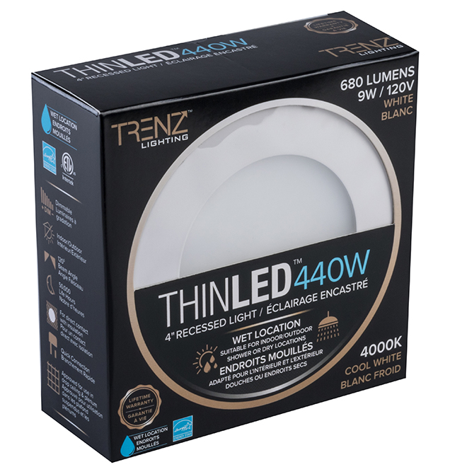 Trenz Dimmable Recessed Light - Cool White - 4-in