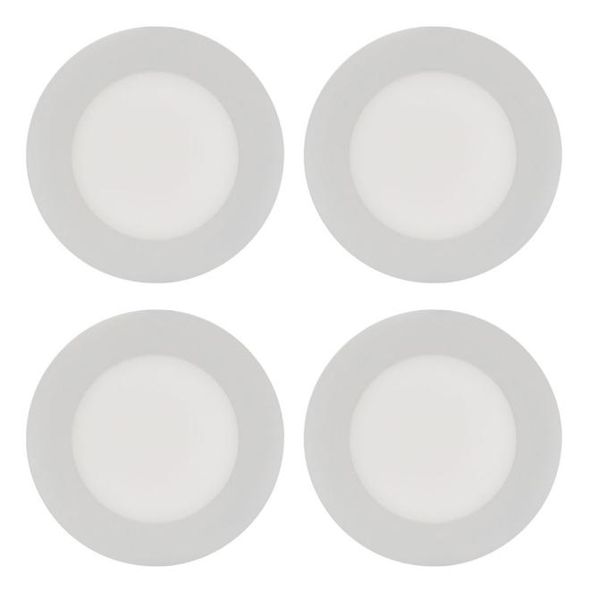 Trenz ThinLED Recessed Round Light Fixture Set - 4-in - Warm White - 4-Pack