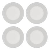 Ensemble de lumières encastrées rondes TRENZ ThinLED, 4 po, blanc chaud, paquet de 4