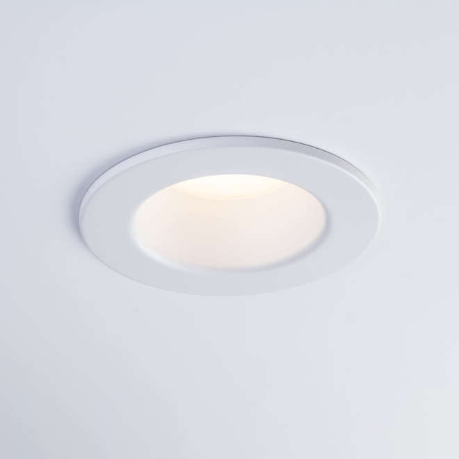 Trenz Omega Pro LED Baffle Recessed Light -  4-in - 12W - White - Dimmable CCT - 1030 Lumens