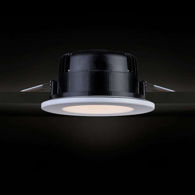 Trenz Omega Pro LED Baffle Recessed Light -  4-in - 12W - White - Dimmable CCT - 1030 Lumens