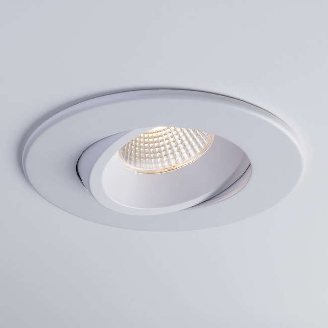 Trenz Retina Pro LED Recessed Round 4-in Light - 12W - White