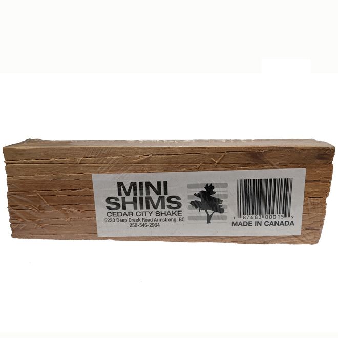 SBC Cedar Shim Shingles - 12 per Bundle - 8-in
