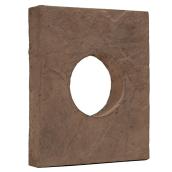 Fusion Stone Exterior Siding - Round Box - Cocoa - 10-in L x 8-in W x 2-in T