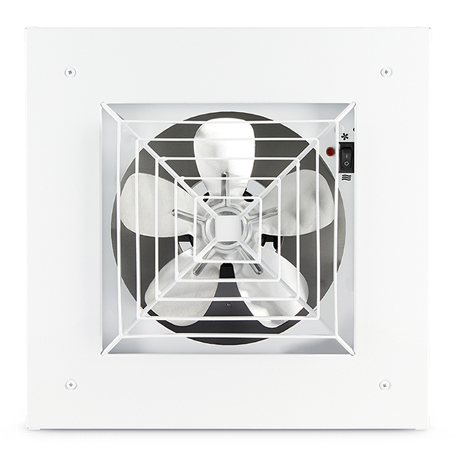 Aéroconvecteur de plafond Dragon, 5000 W, 16", acier, blanc