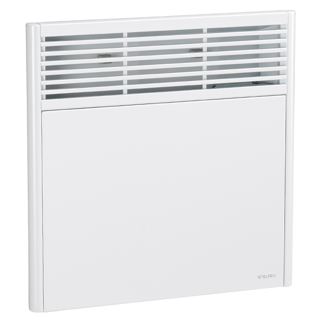 Stelpro Orleans Convector Heater - Wall Mounted - White - 18-in L x 17-7/8-in H x 3 1/16-in D