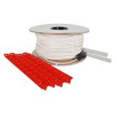 Câble chauffant pour plancher Stelpro, polymère, 950 W, 240 V, 248,2 pi, blanc