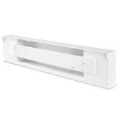 Uniwatt Baseboard Heater - 500 W - 240 V - Steel - White