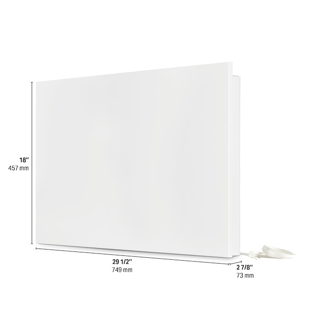 Stelpro Mirage Electronic Convector with Integrated Thermostat - 1500 W - 29.5-in - White