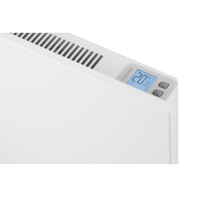 Stelpro Mirage 1500/1125 W 240/208 V 18-In x 29.5-In x 3.6-In White Convector with Integrated Digital Thermostat