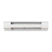 VALU+ Electric Baseboard Heater Traditional Style in Steel 500 W of 27.6-in - White
