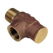 Flotec 75 PSI Lead-Free Brass Pressure Relief Valve - 1/2-in and 3/4-in NPT Threaded Female Connection - Stainless Steel