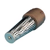 Flotec Well Pump Foot Valve - 1 1/4-in NPT Threaded Connections - Lead-Free Brass Body - Stainless Steel Screen