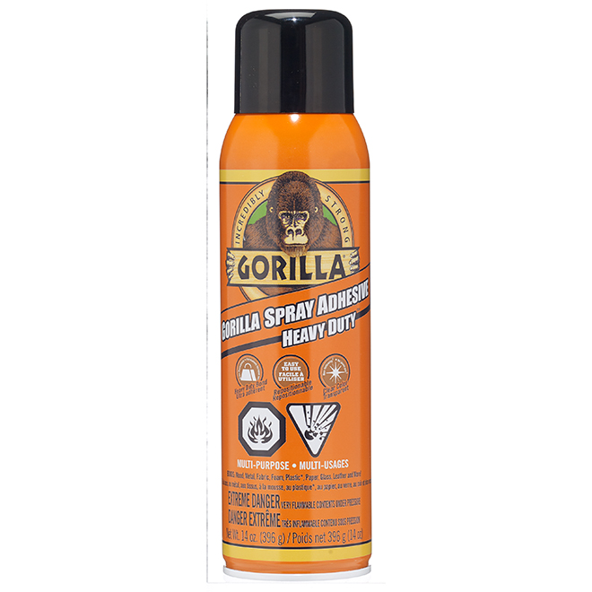 Gorilla Glue Ultra Spray Adhesive - Multipurpose - Permanent Bond - Dries Clear - 396 g
