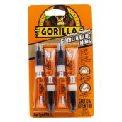 Colle Minis Gorilla originale, paquet de 4 tubes de 3 g chaque