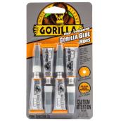 Colle Minis Gorilla transparente, paquet de 4 tubes de 3 g chaque