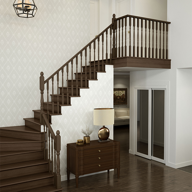 Oak Handrail with Fillet - 10' - Natural