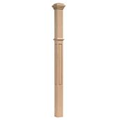 Colonial Elegance Victorian 2.5-in x 44-5/16-in Natural Oak Newel Post for Straircase